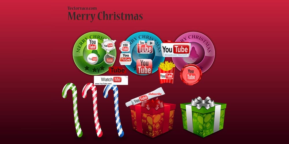 Free Christmas Greeting cards, Icons ,Decorative Elements,Backgrounds(PSD, AI) 27 Christmas Icon Vector