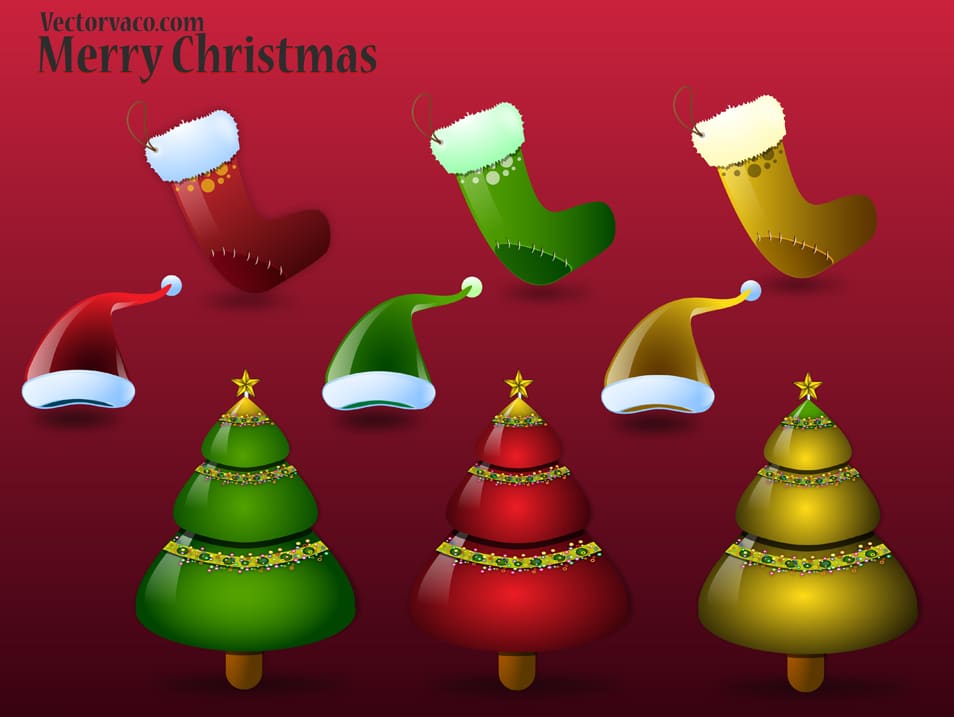 Christmas Icons Vector 