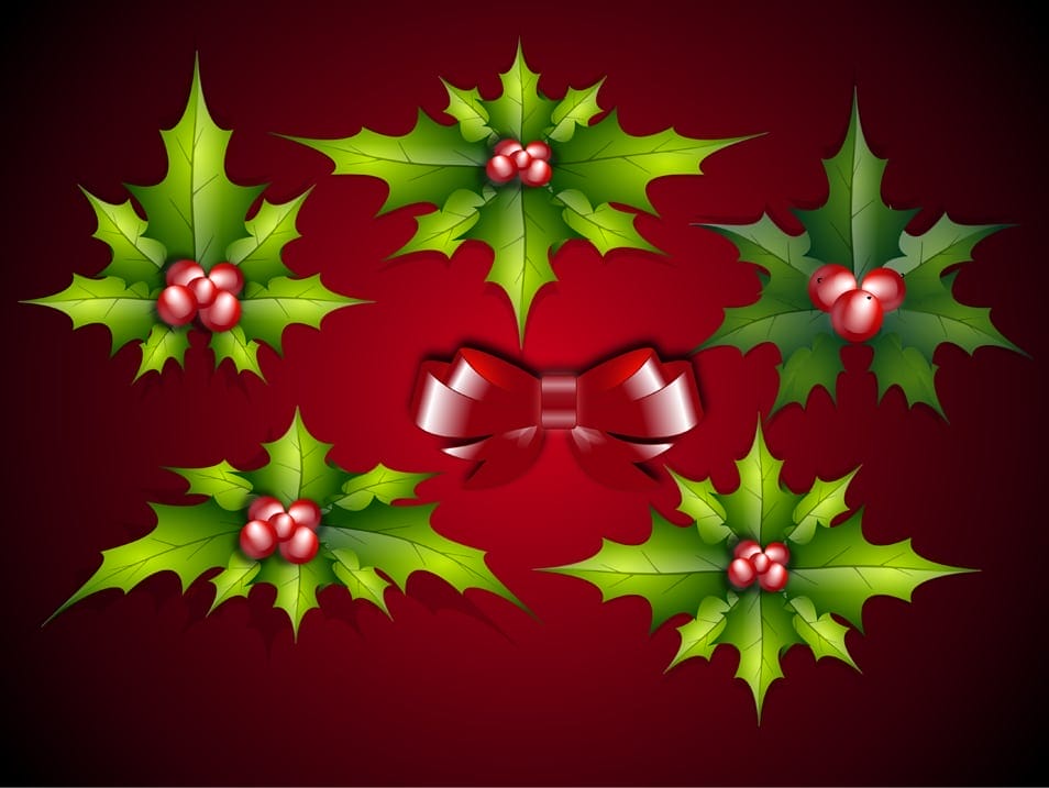 Christmas Leaves Vector