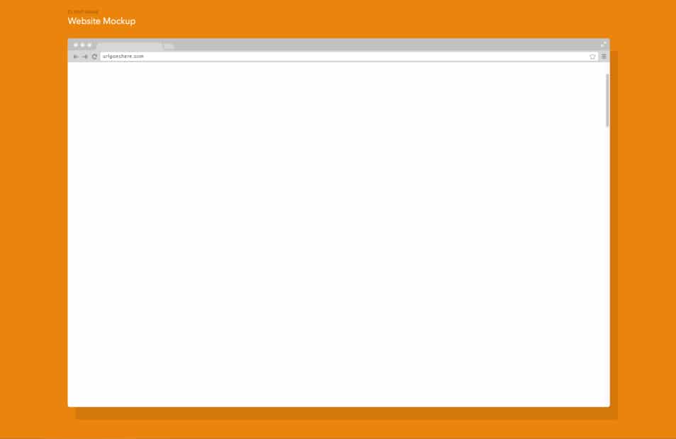Chrome Browser Mockup PSD Chrome Browser Mockup PSD