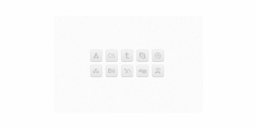 Latest Free Web Elements from November 2013 23 Cool Gray Social Media Icons