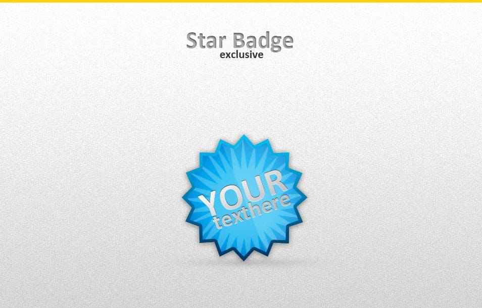 Exclusive star badge