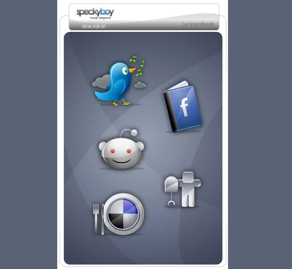 500+ Best Free Social Media Icon Sets 210 Five Free Social Bookmarking Icons