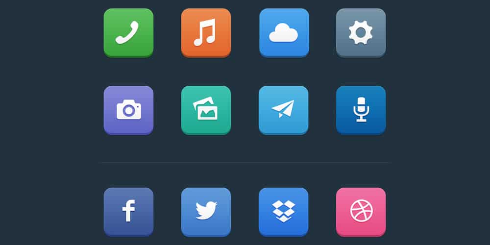 Latest Free Web Elements from November 2013 25 Flat Icons PSD