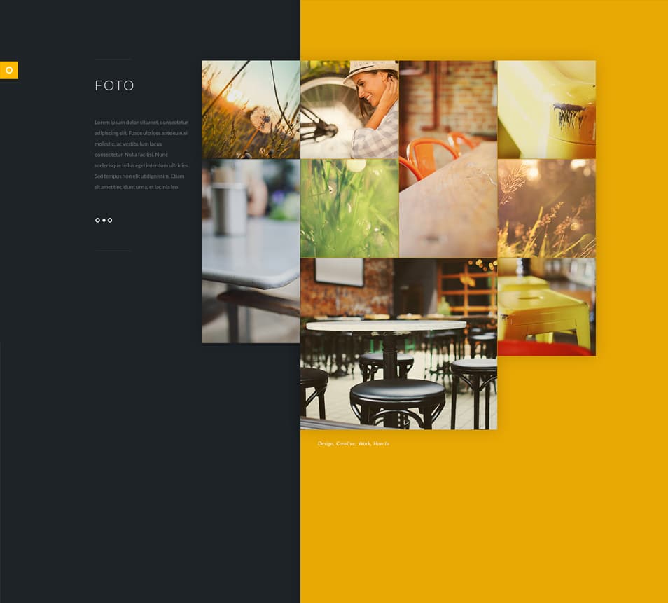 Foto - Stylish Flat PSD website Template Foto Stylish Flat PSD website Template