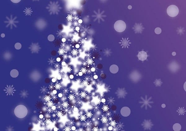 Free Christmas Greeting cards, Icons ,Decorative Elements,Backgrounds(PSD, AI) 32 Free Abstract Sparkle Christmas Tree Vector Background