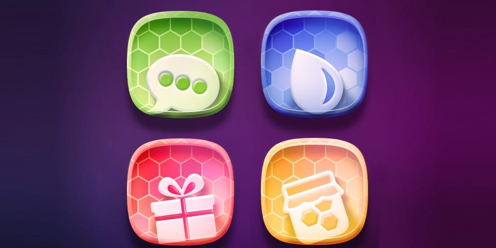 Latest Free Web Elements from November 2013 4 Free Colorful Icon Set PSD
