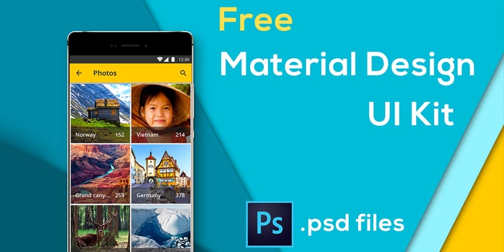 Free Material Design UI Kit