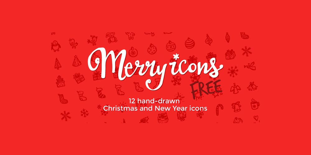 Free Christmas Greeting cards, Icons ,Decorative Elements,Backgrounds(PSD, AI) 16 Free Merry Icons