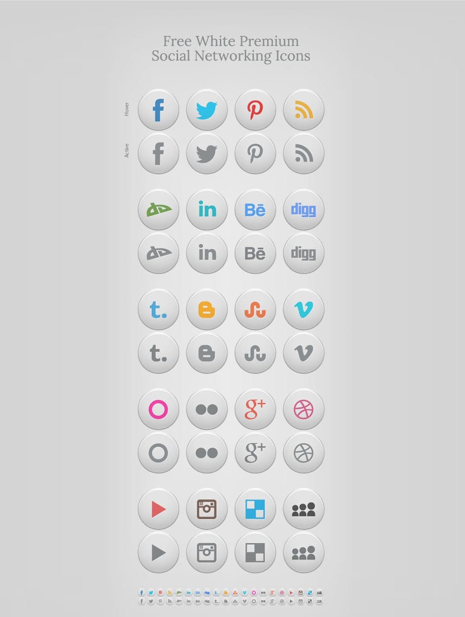 500+ Best Free Social Media Icon Sets 28 Free White Premium Social Networking Icons