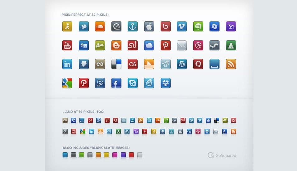 500+ Best Free Social Media Icon Sets 243 GoSocial
