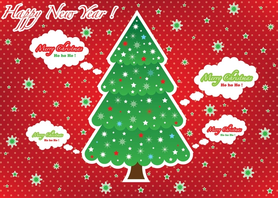 Greeting Card with Christmas Tree Greeting Card with Christmas Tree