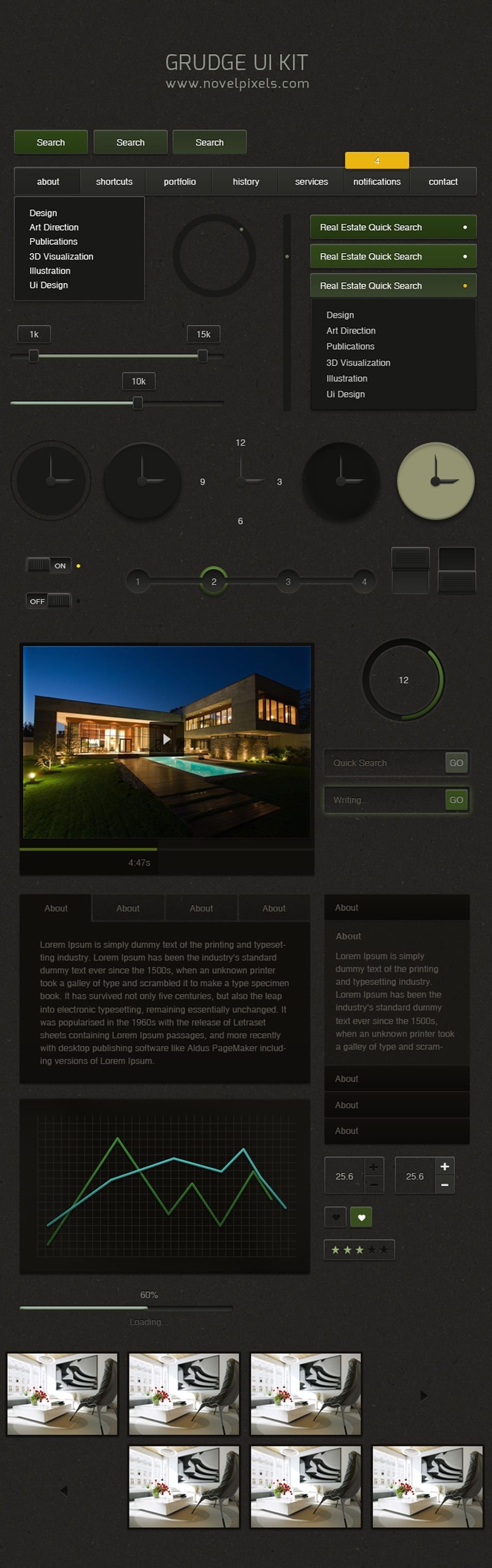 Grudge Ui Kit Psd Grudge Ui Kit Psd