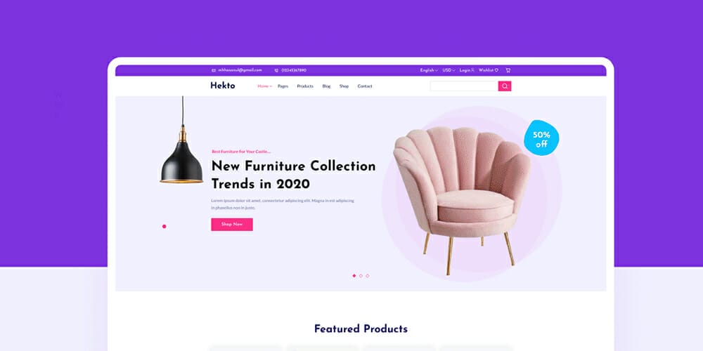 Hekto Ecommerce UI Kit