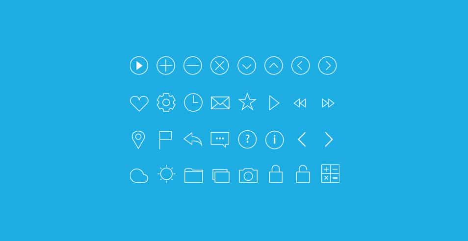 60+ Best Free Line Icon Sets 47 Line Icons