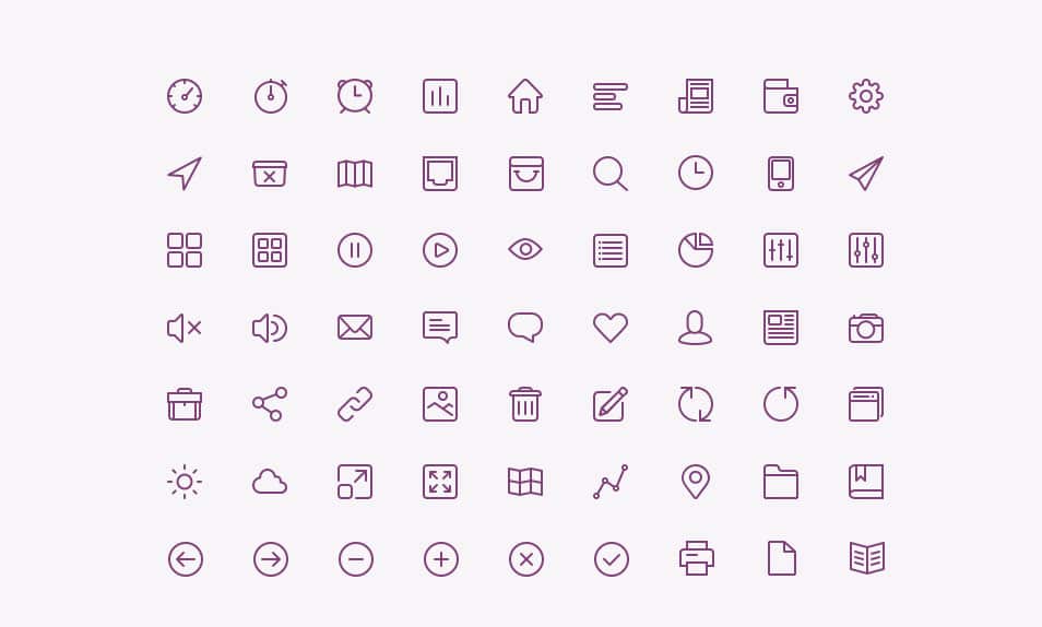 60+ Best Free Line Icon Sets 21 Line Iconset PSD