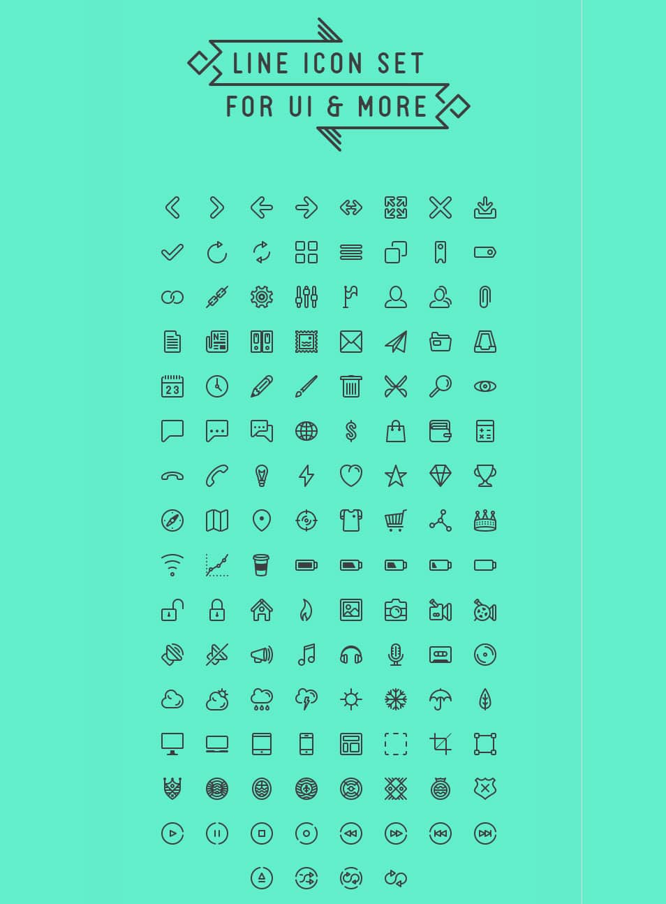 60+ Best Free Line Icon Sets 2 Line icon set for UI & more