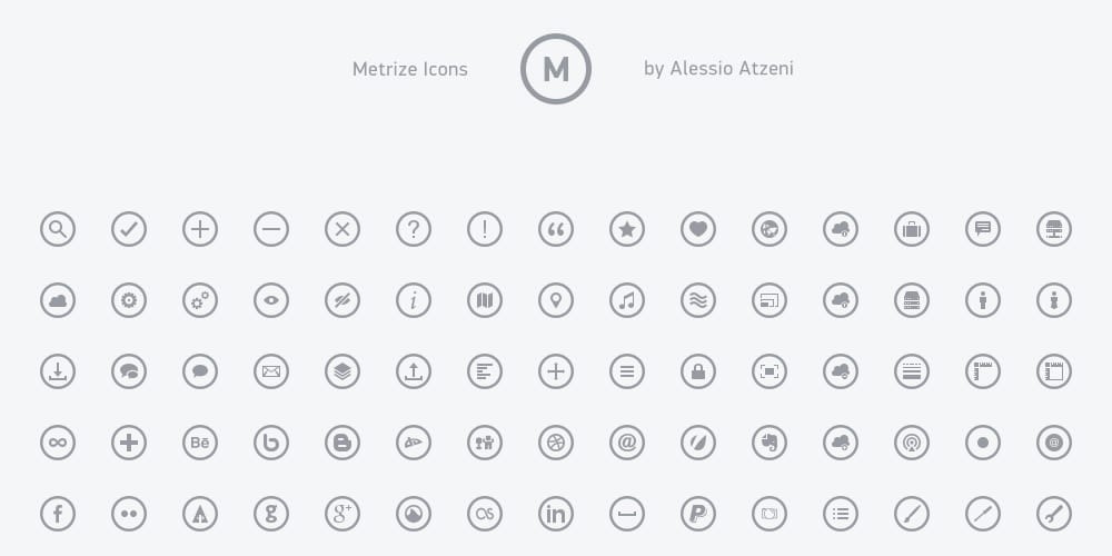 Latest Free Web Elements from November 2013 13 metrize-icons