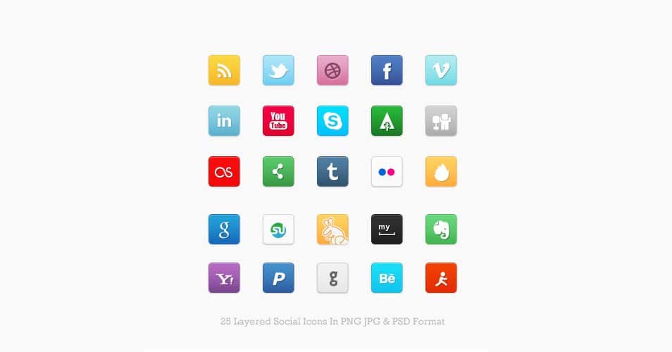 Mini Social Icon Set