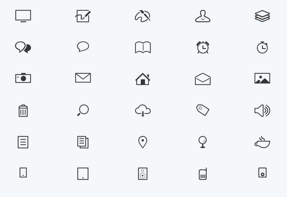 Modern Minimal Glyphs