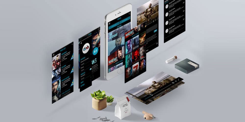  MovieRama Free UI Kit PSD