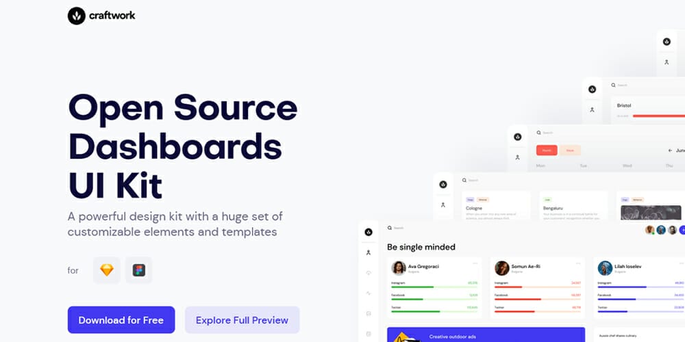 Open Source Dashboards UI Kit