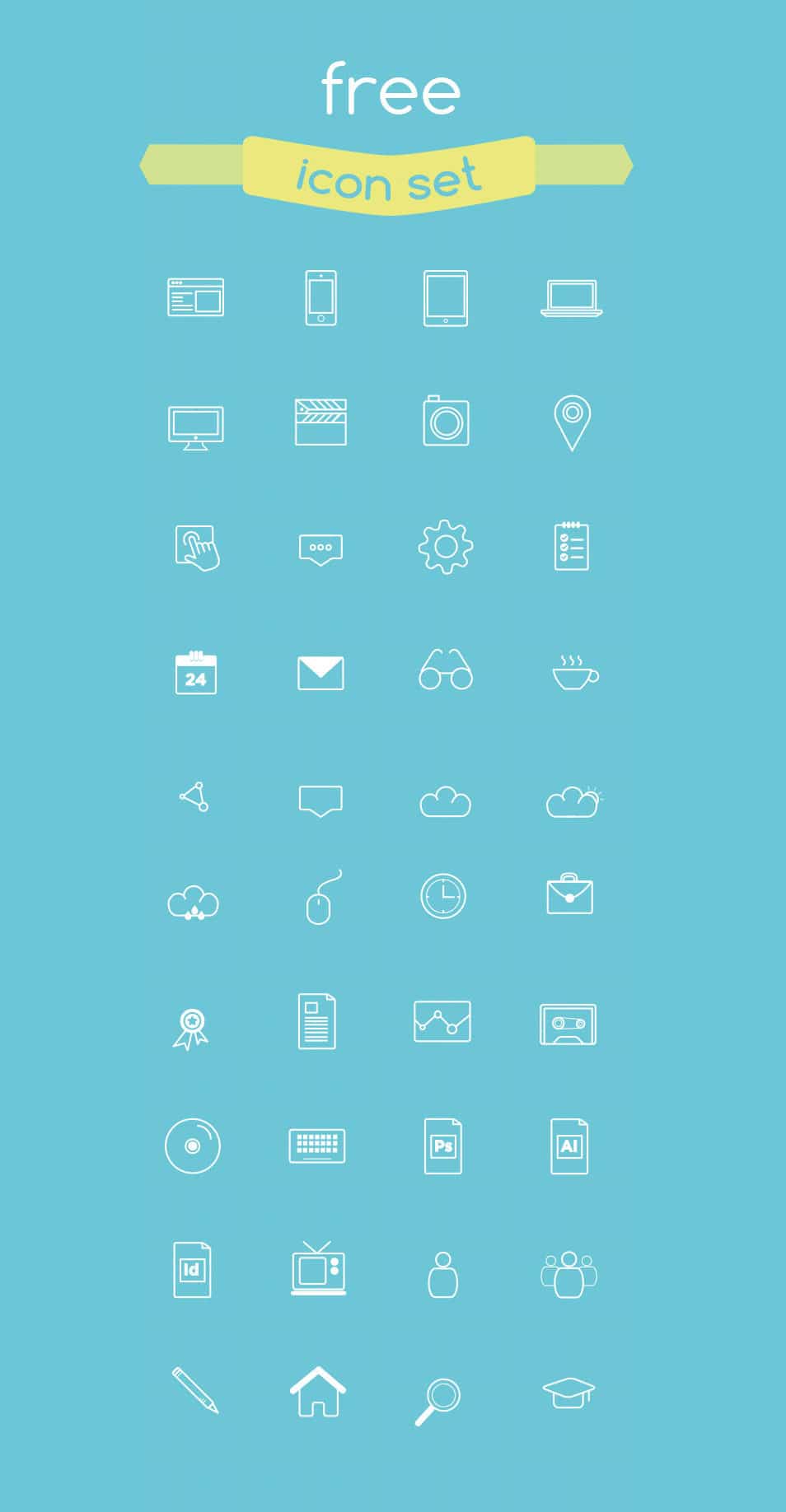 60+ Best Free Line Icon Sets 45 PAGE - Free icon set