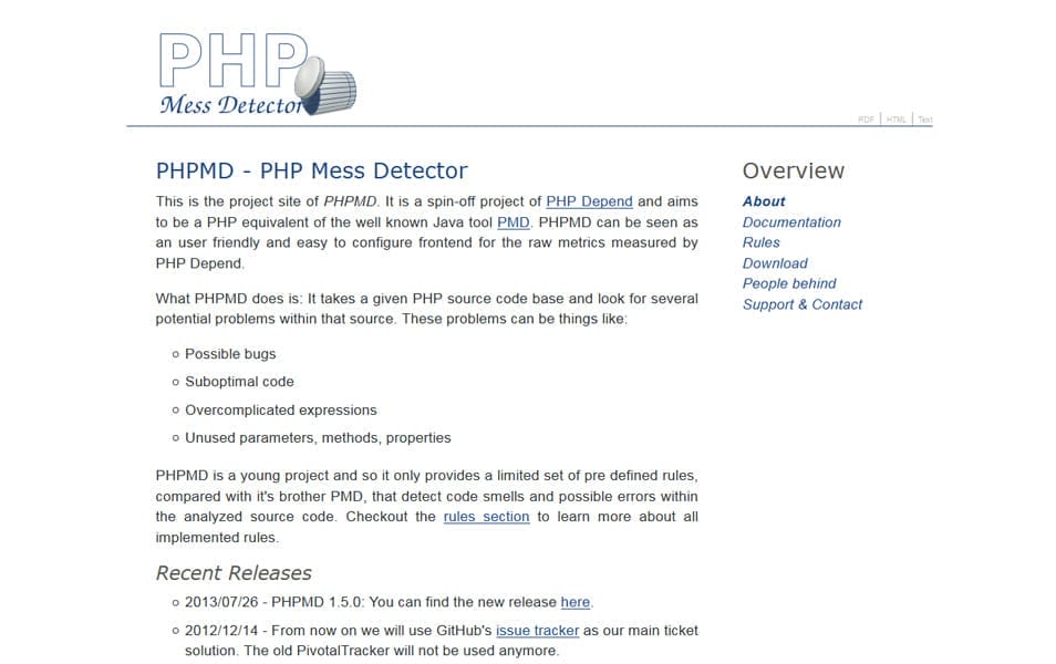 PHPMD PHPMD