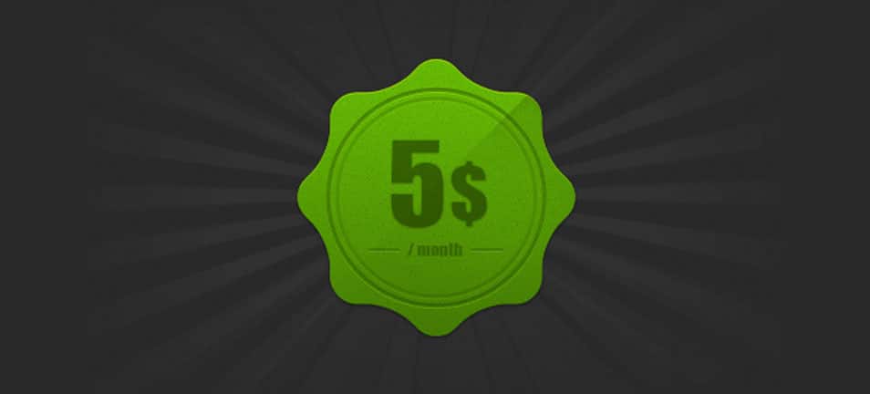 Photoshop Green Curvy Badge (Psd) 