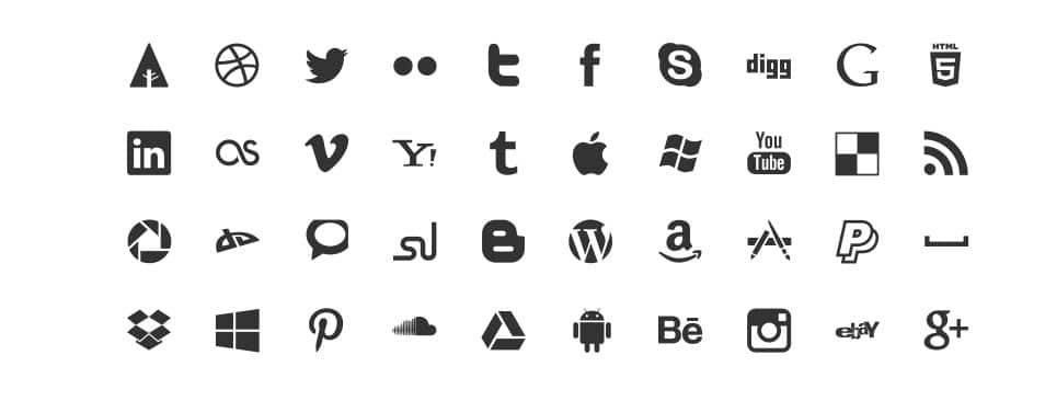 500+ Best Free Social Media Icon Sets 94 Picons Social bundle