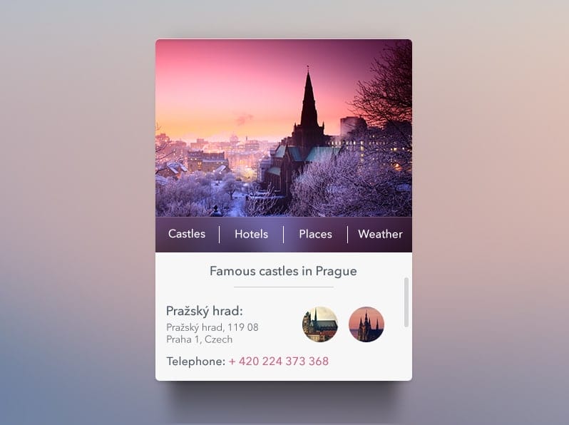 Prague Widget free psd Prague Widget free psd