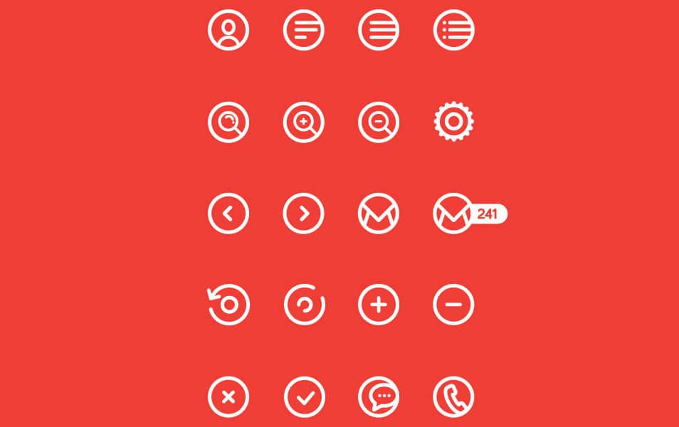 60+ Best Free Line Icon Sets 40 Round Around 50 icon pack