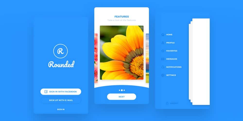 Rounded UI kit 