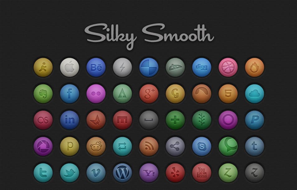 Silky Smooth Social Icons