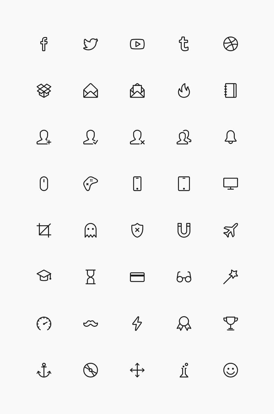 60+ Best Free Line Icon Sets 10 Simple Line Icons Set Vol.4
