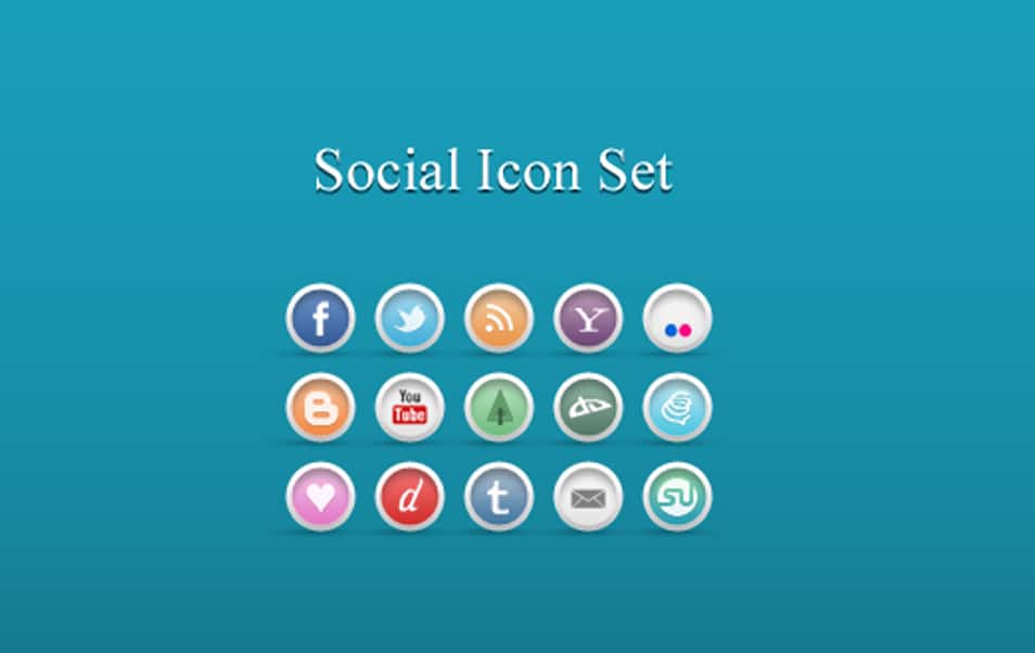 500+ Best Free Social Media Icon Sets 20 Social Set 3