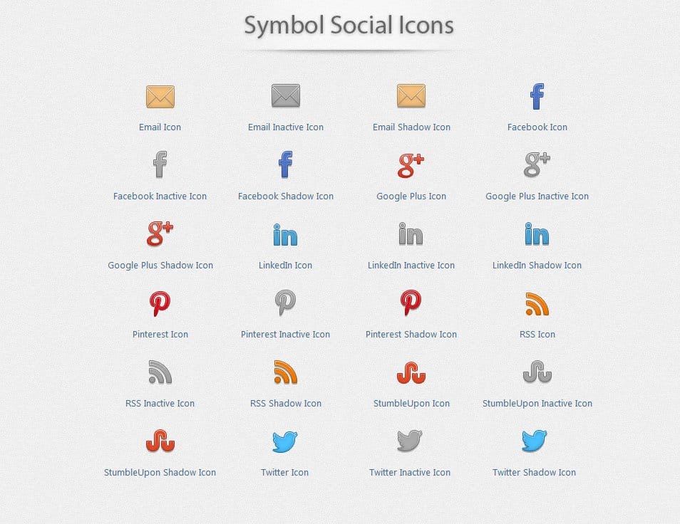 Symbol Social Icons