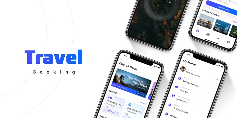 Travel Booking App UI Kit