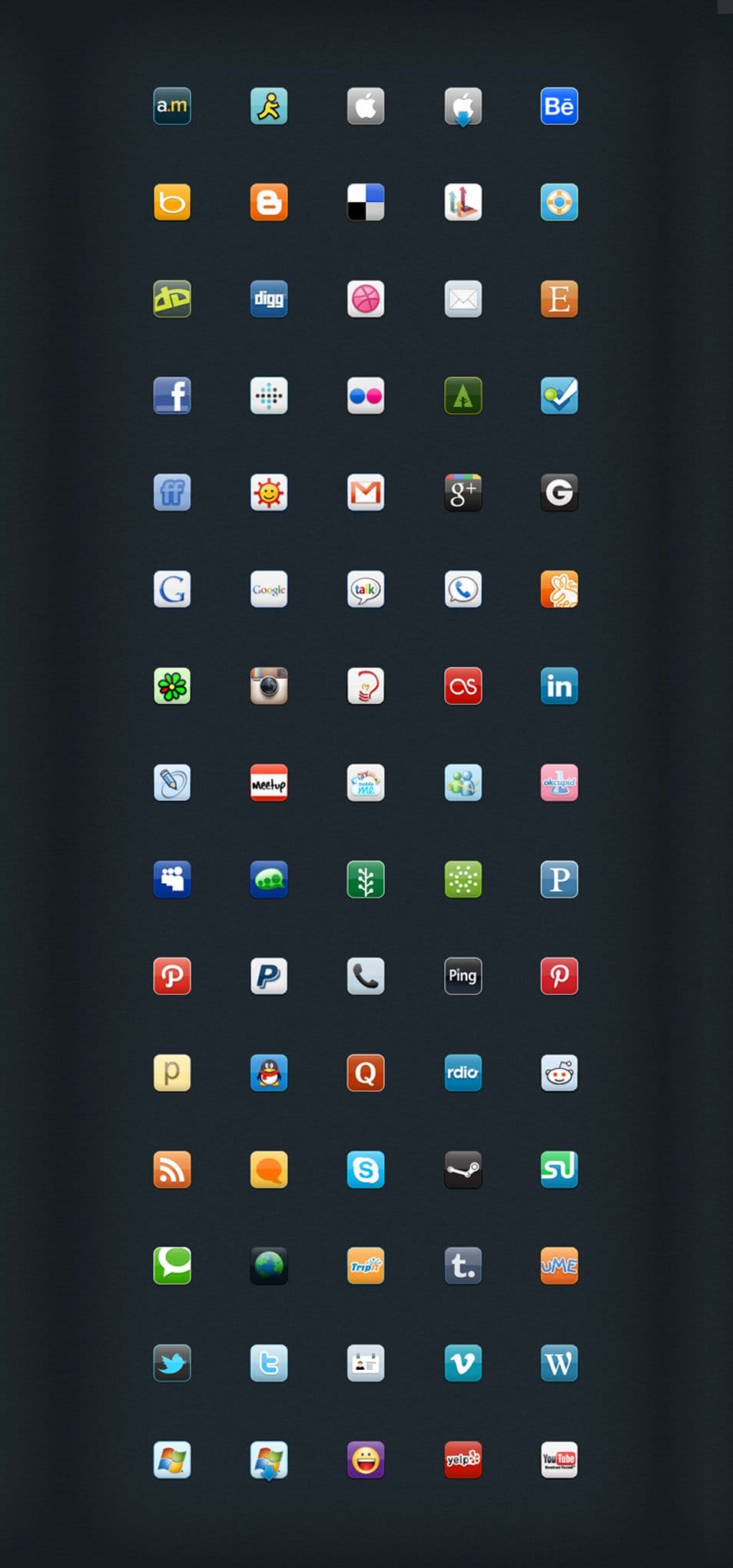 500+ Best Free Social Media Icon Sets 169 Ultimate Social Icon Set