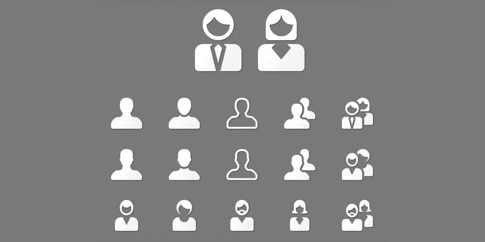 Latest Free Web Elements from November 2013 5 User Icon Set PSD