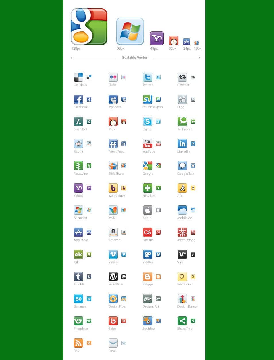 500+ Best Free Social Media Icon Sets 220 Vector Social Media Icons