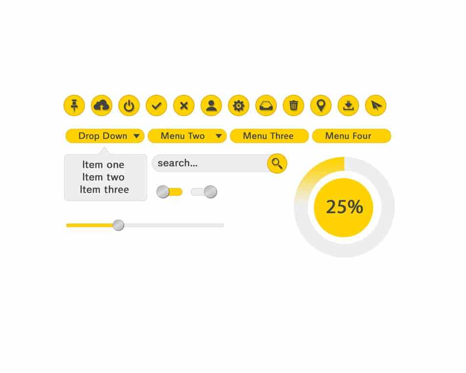 Yellow UI Kit Yellow UI Kit