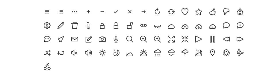 60+ Best Free Line Icon Sets 28 hicons