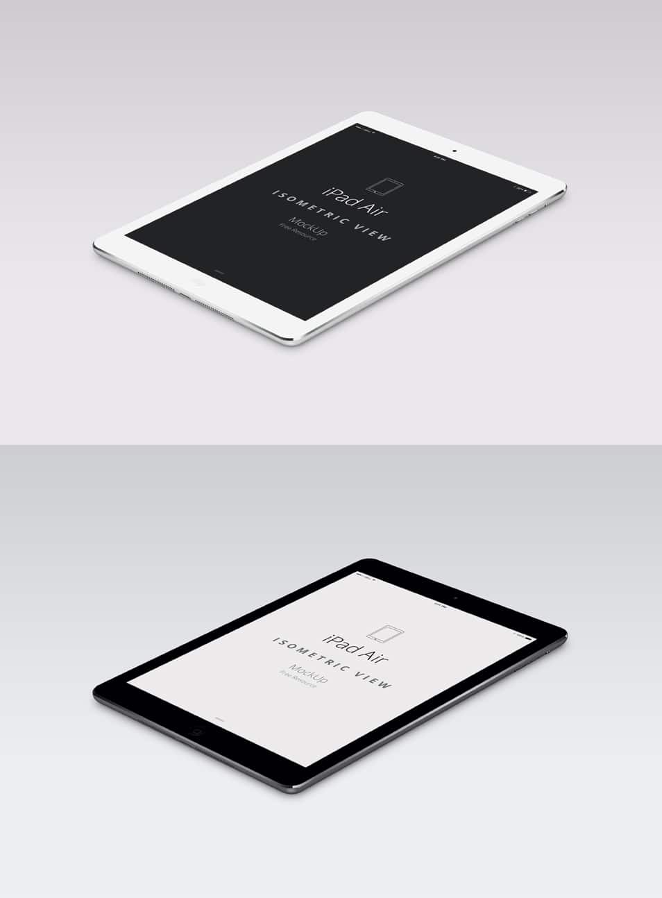 iPad Air Perspective Mockup PSD iPad Air Perspective Mockup PSD