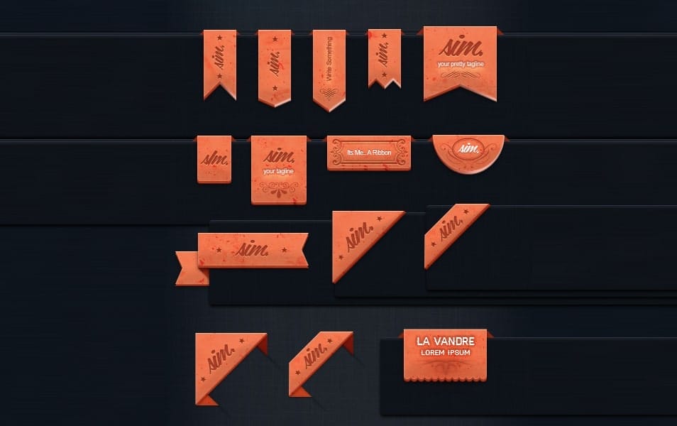 Elegant Ribbons PSD Elegant Ribbons PSD