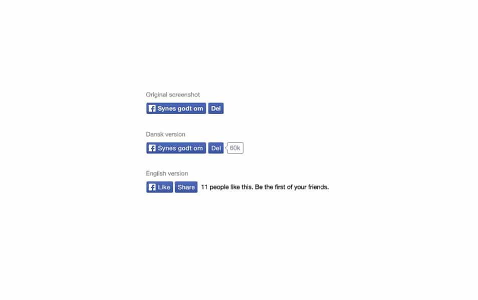 Facebook like and share button PSD Facebook like and share button PSD