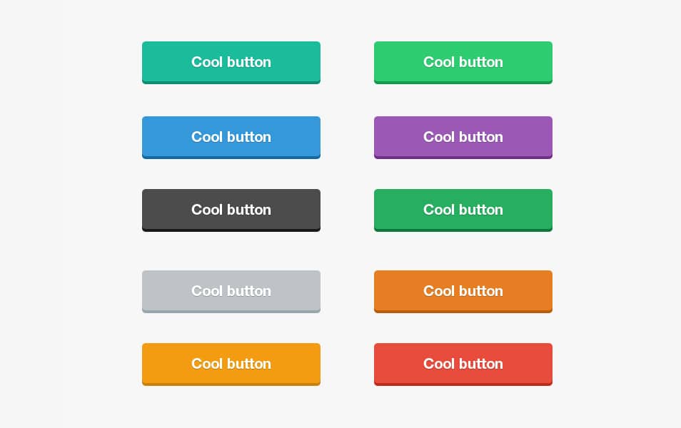 Flat Buttons PSD