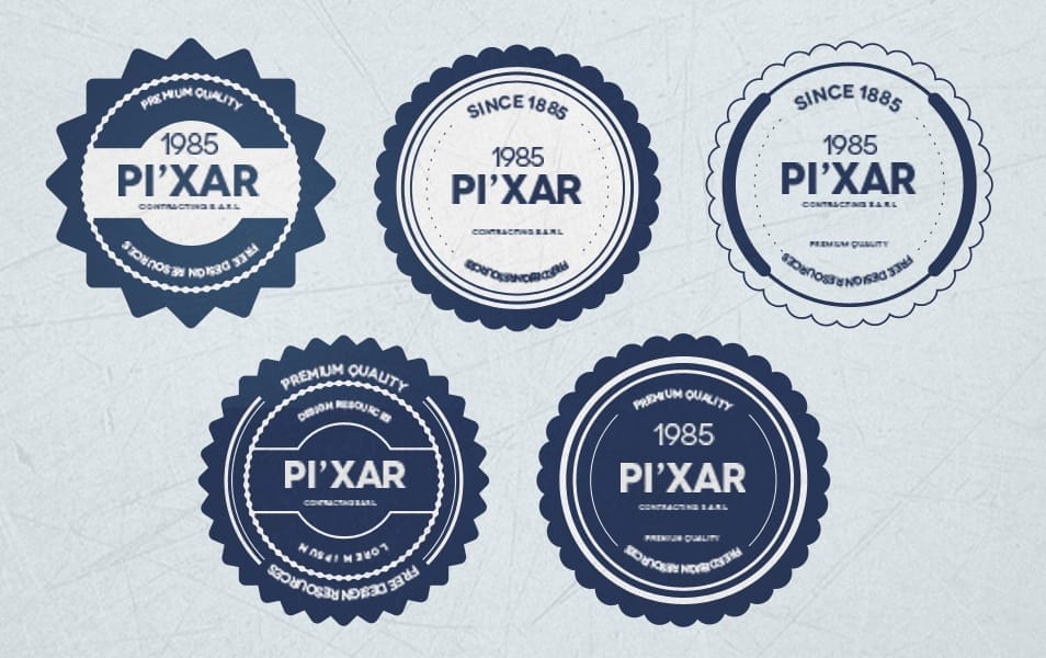 Free Badges PSD Free Badges PSD
