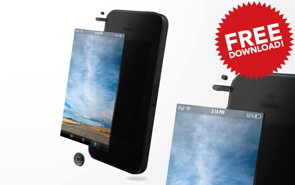 Iphone 5S Free PSD Iphone 5S Free PSD