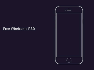 Latest Collection of iPhone Wireframe PSDs